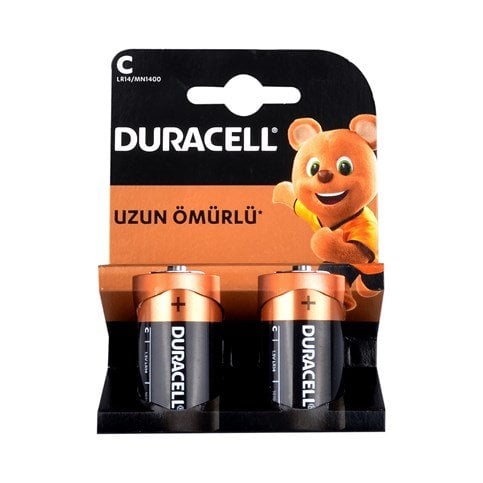 Duracell C Size Alkalin Orta Boy Pil 2'Li