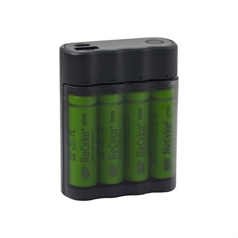GP X411 4X2700 AA Recyko Pilli USB Şarj Cihazı Ve Powerbank