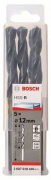 Metal matkap ucu HSS-R, DIN 338 12.0mm (5 adet)