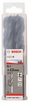 Metal matkap ucu HSS-R, DIN 338 13.0mm (5 adet)