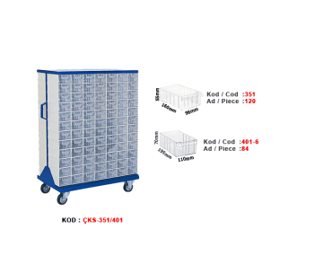 ÇKS-351 / 401 Çift yönlü tekerlekli stand