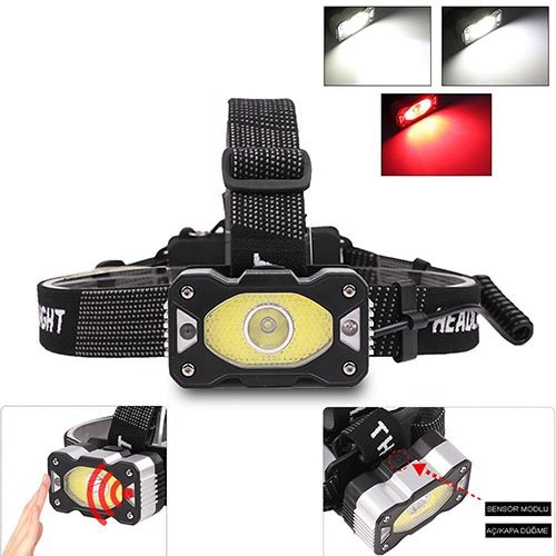 Watton / WT-248 - 4 MODLU SENSÖRLÜ ŞARJLI GÜÇLÜ KAFA LAMBASI