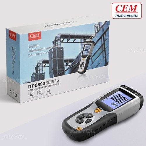 CEM DT8890 Manometre Fark Basınç Ölçer