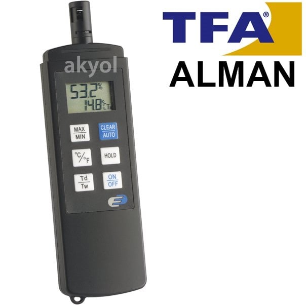 TFA 31.1028 ´Dewpoint Pro´ El Tipi Sıcaklık ve Nem Ölçer (Hassas)