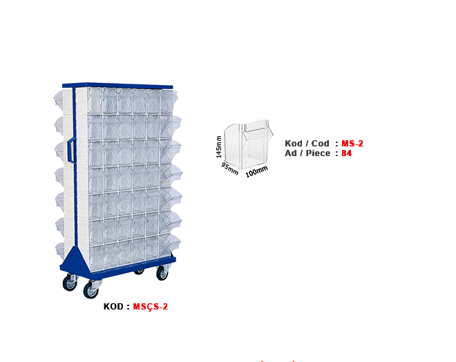 MSÇS-2 Çift yönlü tekerlekli stand