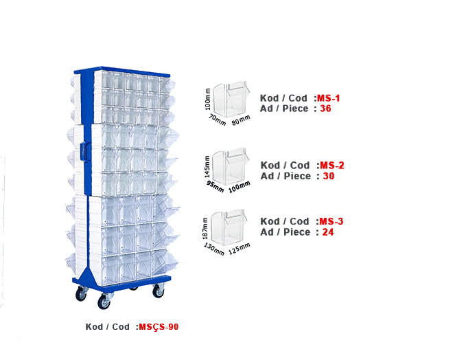 MSÇS-90 Çift yönlü tekerlekli stand
