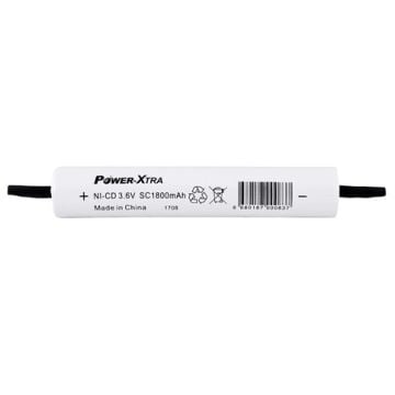 Power-Xtra 3S1P - 3.6V 1800 Mah SC - Ni-Cd Şarjlı Batarya - BRK24-Pinli