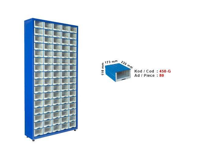 ÇKG-450 Tek yönlü çekmeceli stand