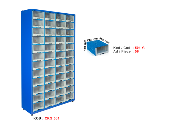 ÇKG-501 Tek yönlü çekmeceli stand