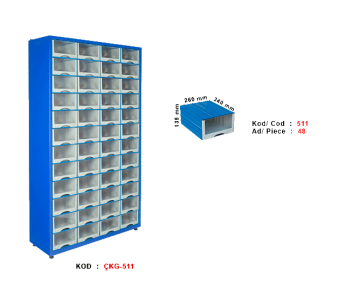 ÇKG-511 Tek yönlü çekmeceli stand