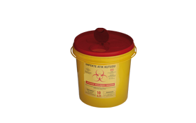 Plastik 10 lt. enfekte atık kovası ENF-10
