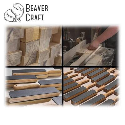 BeaverCraft LS6P1 Çift Yüzeyli Deri Masat ve Parlatma Macunu Seti, 2 Parça