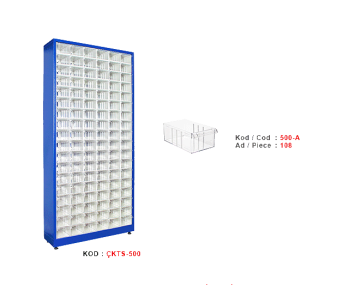 ÇKTS-500 Tek yönlü çekmeceli stand