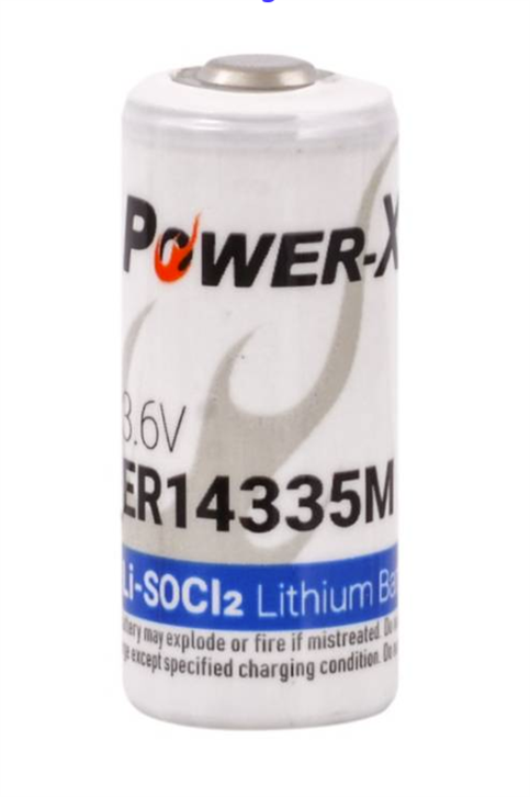 Power-Xtra 3.6V ER14335M 2/3AA Size Li-SOCI2 Lithium Pil