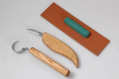 BeaverCraft S02 Ahşap Kuksa Kaşık Oyma Bıçağı Seti, 4 Parça