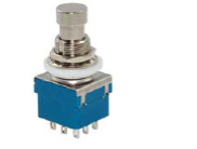 Pedal Switch Kalıcılı 9P Ø12mm (PBS-24-302)   IC-148J-9