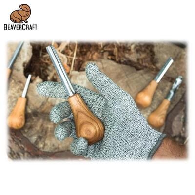 BeaverCraft SC05 Avuç İçi Ahşap Oyma Iskarpela Seti, 6 Parça