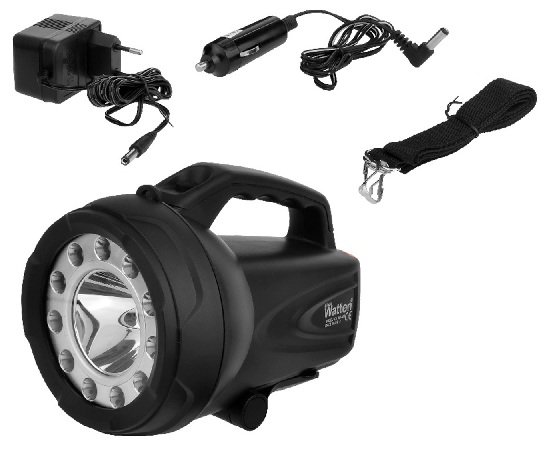 Watton / Wt-406 - Kuvvetli Parlak Ledli Siyalli Büyük Fener