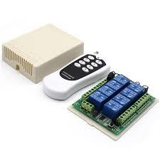 Arduino 12V  433MHz 8 Kanallı Kablosuz Kumandalı RF Alıcılı Röle Modülü (Kutulu)