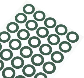 Sertec 18650 Pil İçin Yapışkanlı Yalıtkan Conta Artı Kutup Delikli – 100lü