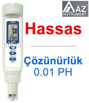 AZ 8689 Hassas Dijital PH metre (Değiştirilebilir problu)