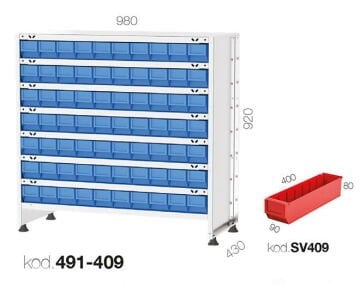 Raf Kutulu Standlar 491-409