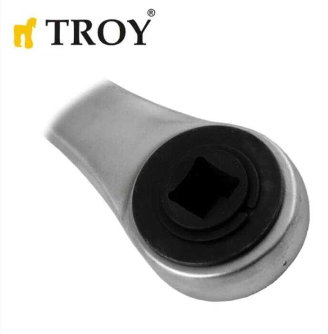 TROY 26158 Geçmeli Cırcır Kolu, 1/2''