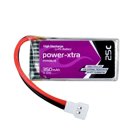 Power-Xtra PX350XL 3.7V 1S1P 350 mAh (25C) Li-Polymer Pil