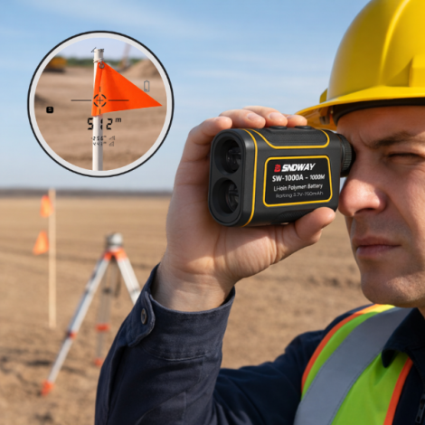 SW-1000A Profesyonel Teleskop Mesafe Ölçer | 1000 Metre