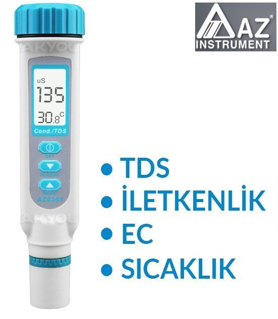 AZ 8361 TDS / Sıcaklık / İletkenlik EC Ölçer