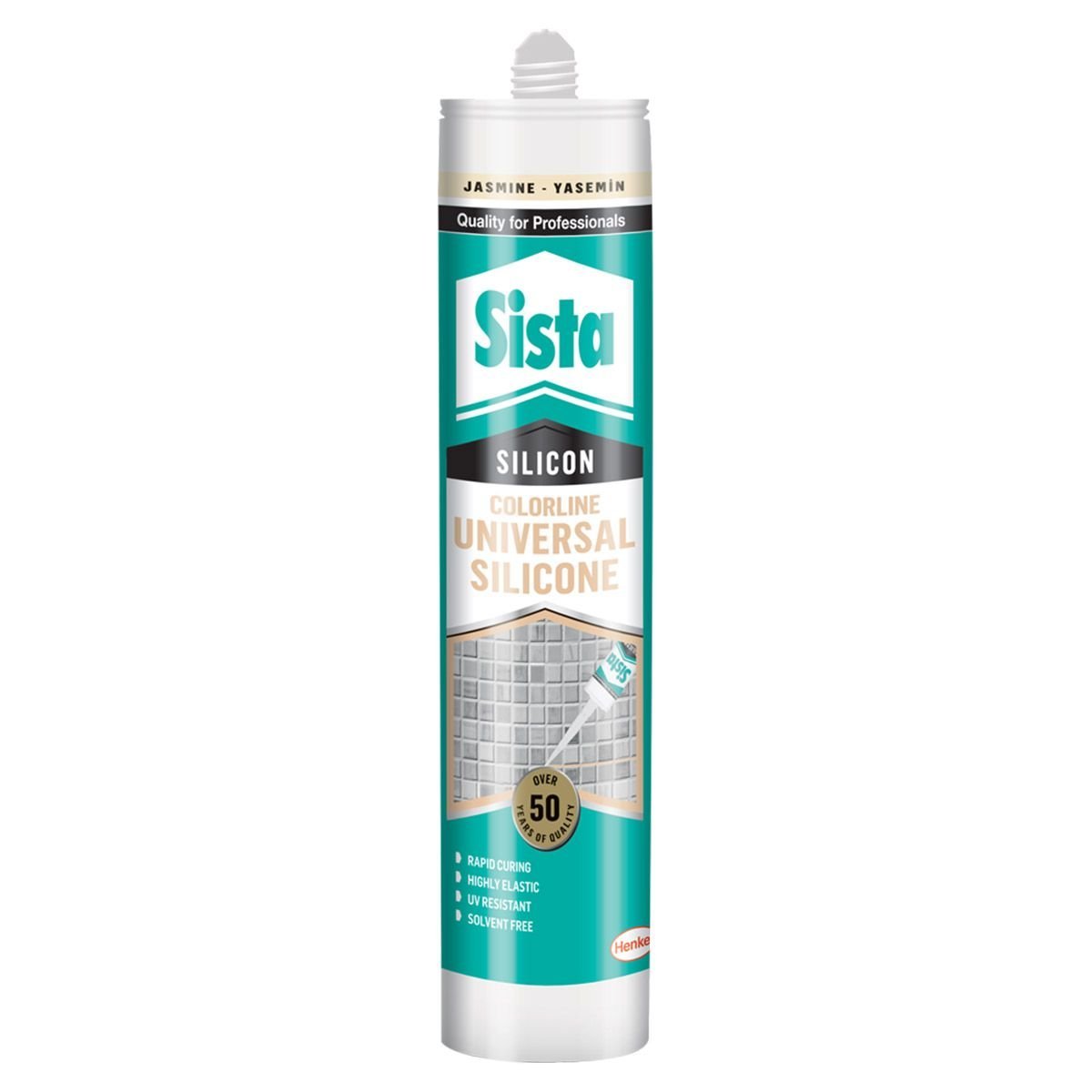 Sista Universal Silikon Colorline (Renkli Silikon) Gümüş Gri - 6 Adet