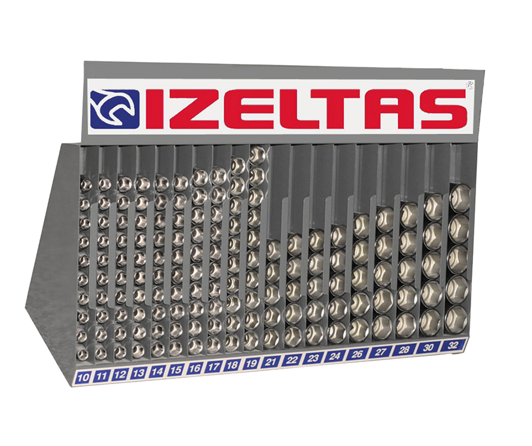 İZELTAŞ  1113 00 6145  1/2” Lokma Anahtar Sehpası (145 Parça)