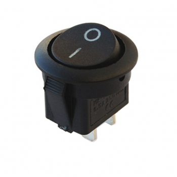 YUVARLAK ANAHTAR ON-OFF 2P SİYAH IC133-0 500 Adet