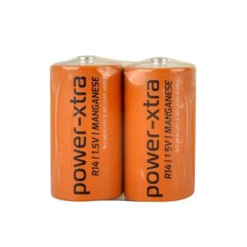 Power-Xtra R14/C Size Zinc Manganez Pil - 2li Shrink