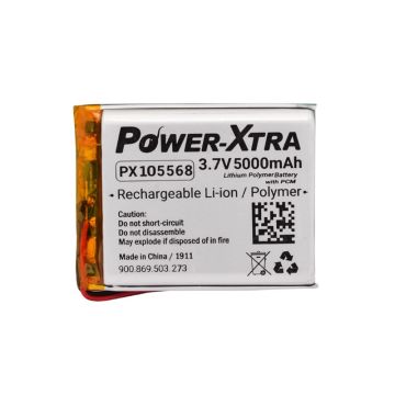 Power-Xtra PX105568 3.7V 5000 mAh Li-Polymer Pil (Devreli/3.0A)