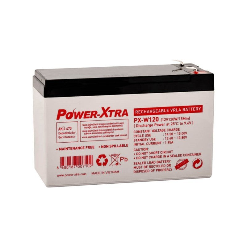 Power-Xtra PX-W120 / 12V Bakımsız Kuru Akü