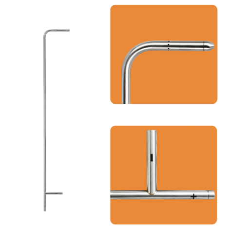 Testo 0635 2045 Pitot Tüp 500 mm | Ø 7 mm
