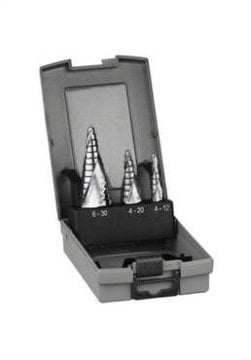 3 parçalı HSS kademeli matkap ucu seti