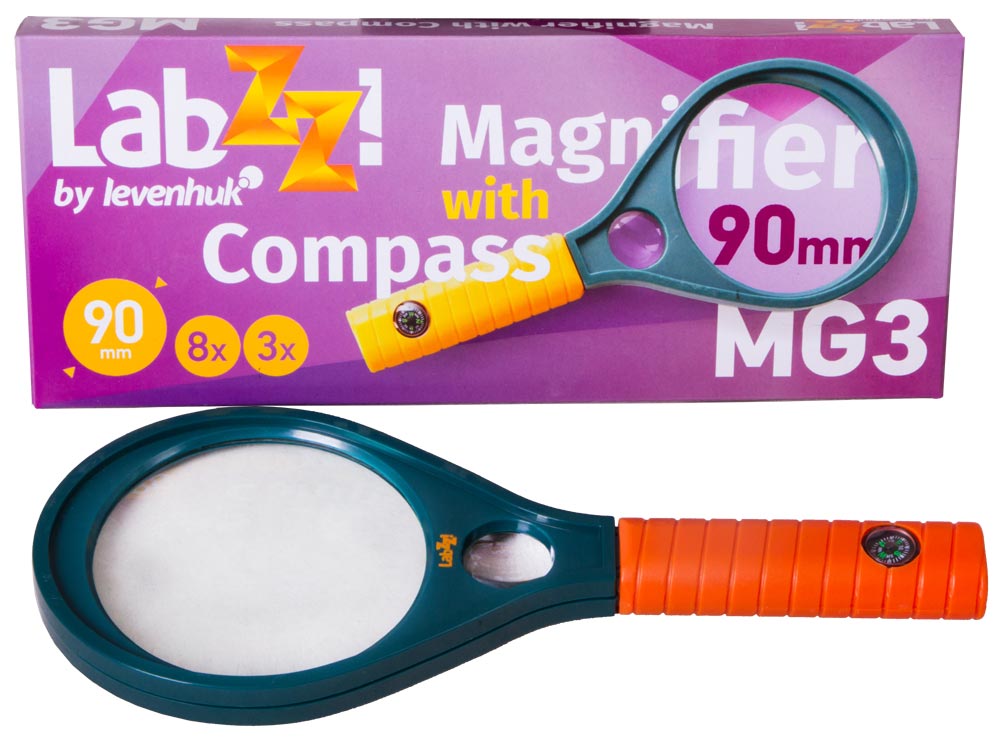 Levenhuk LabZZ MG3 Pusulalı Büyüteç