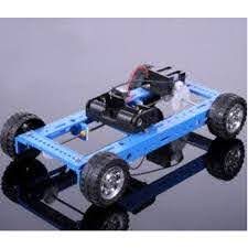 Arduino Elektrikli  4 Tekerlekli 20*12*4cm mavi Uzaktan Kontrollü Araba Modeli