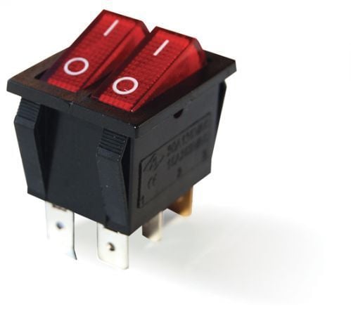ÇİFTLİ IŞIKLI KIRMIZI 6P IC101-0