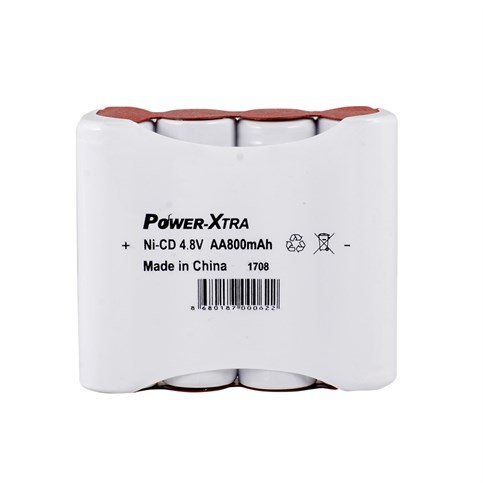 Power-Xtra 4S1P - 4.8V 800 Mah AA - Ni-Cd Şarjlı Batarya - Pinli
