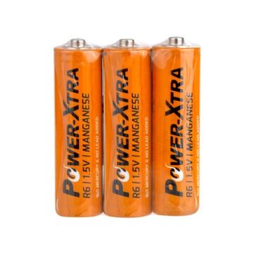 Power-Xtra R06/AA Size Zinc Manganez Pil - 3Lü Shrink