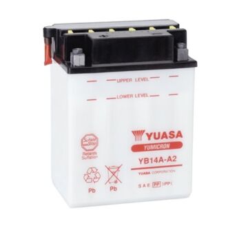 Yuasa YB14A-A2 12V 14 Ah Yumicron Motosiklet Aküsü