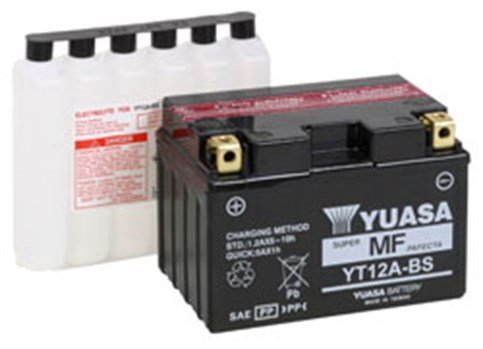 Yuasa YT12A-BS 12V 9.5 Ah Süper MF Motosiklet Aküsü
