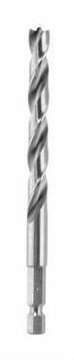 Spiral ahşap matkap ucu, 1/4'' altıgen şaft Çap (D) mm 3.0