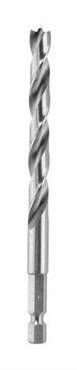 Spiral ahşap matkap ucu, 1/4'' altıgen şaft Çap (D) mm 4.00
