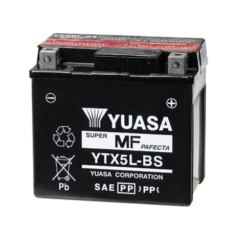 Yuasa YU-YTX5L-BS 12V 4 Ah Süper MF Motosiklet Aküsü