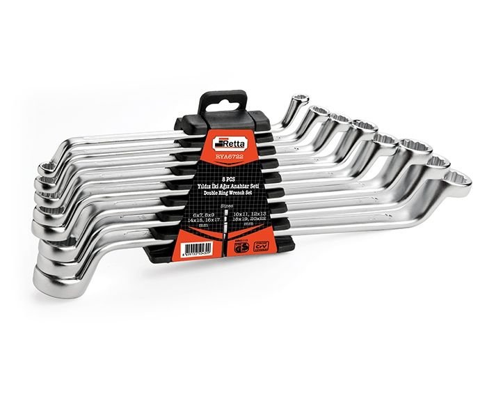 Retta Yıldız İki Ağız Anahtar Takımları 8'li