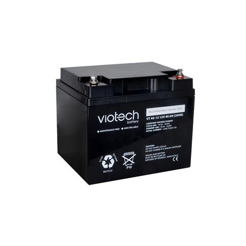Viotech VT1240 12V 40 Ah Bakımsız Kuru Akü